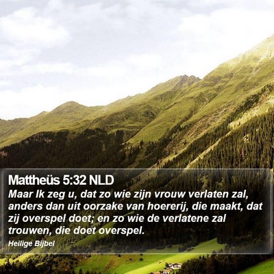 Mattheüs 5:32 NLD Bible Verse Image