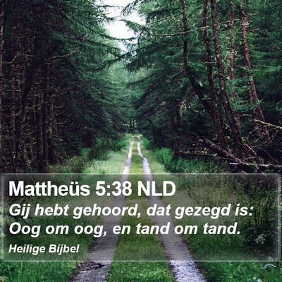 Mattheüs 5:38 NLD Bible Verse Image
