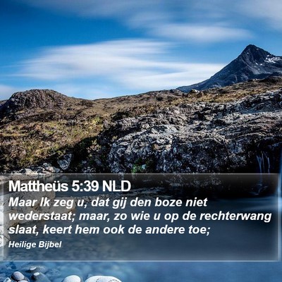 Mattheüs 5:39 NLD Bible Verse Image