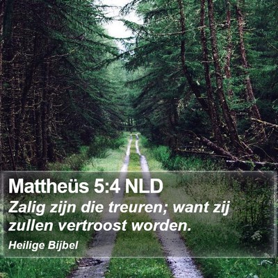 Mattheüs 5:4 NLD Bible Verse Image