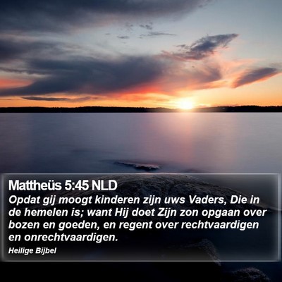 Mattheüs 5:45 NLD Bible Verse Image