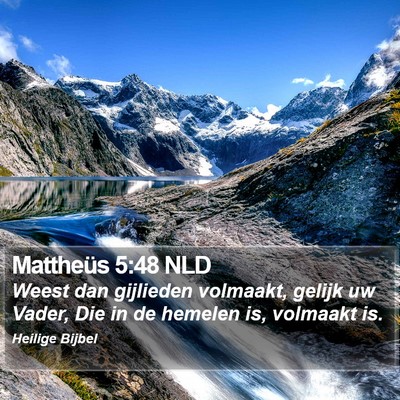 Mattheüs 5:48 NLD Bible Verse Image