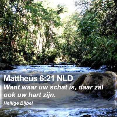 Mattheüs 6:21 NLD Bible Verse Image