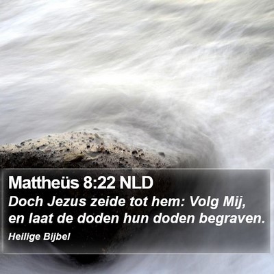 Mattheüs 8:22 NLD Bible Verse Image