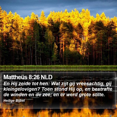 Mattheüs 8:26 NLD Bible Verse Image