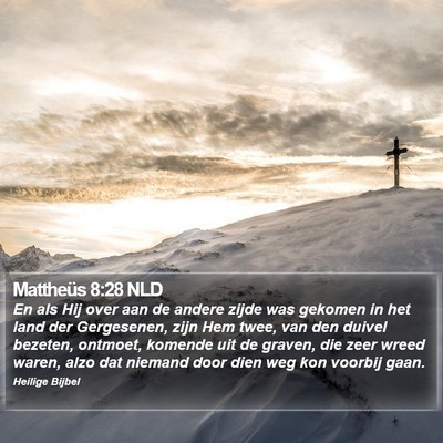 Mattheüs 8:28 NLD Bible Verse Image