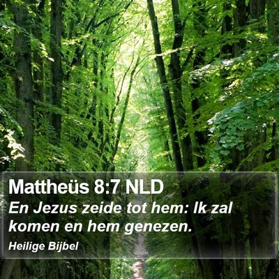Mattheüs 8:7 NLD Bible Verse Image