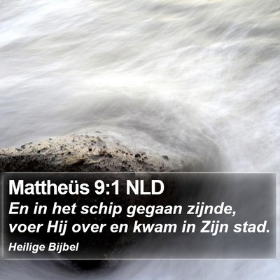 Mattheüs 9:1 NLD Bible Verse Image