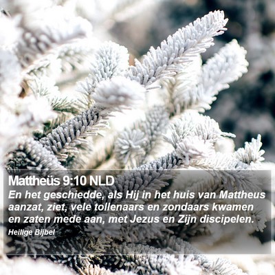 Mattheüs 9:10 NLD Bible Verse Image