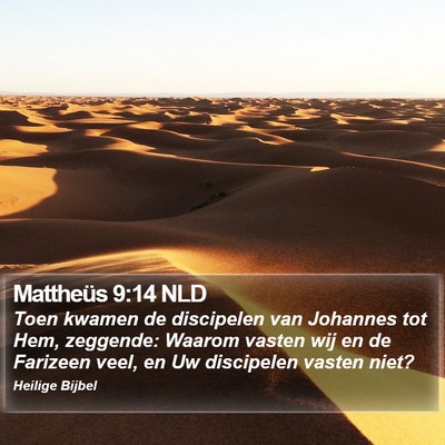Mattheüs 9:14 NLD Bible Verse Image