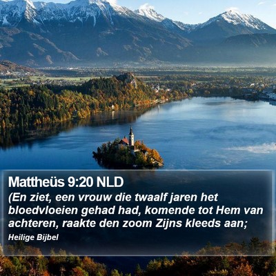 Mattheüs 9:20 NLD Bible Verse Image