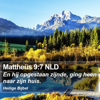 Mattheüs 9:7 NLD Bible Verse Image