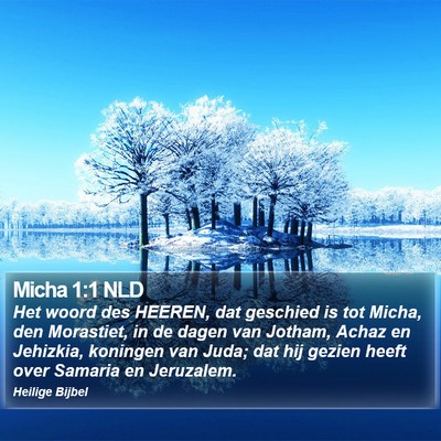 Micha 1:1 NLD Bible Verse Image