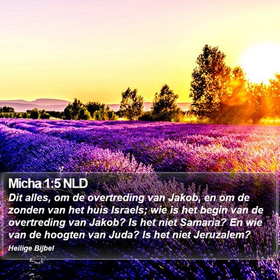 Micha 1:5 NLD Bible Verse Image