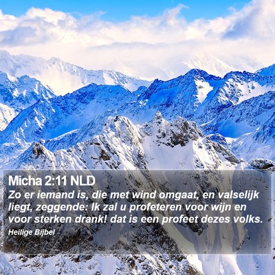 Micha 2:11 NLD Bible Verse Image