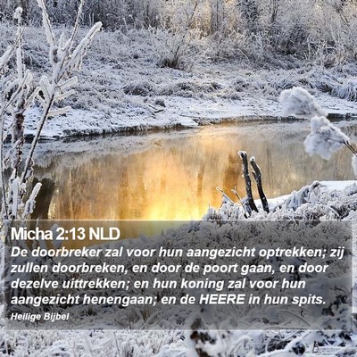 Micha 2:13 NLD Bible Verse Image