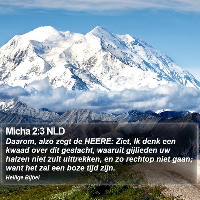 Micha 2:3 NLD Bible Verse Image