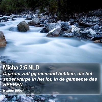 Micha 2:5 NLD Bible Verse Image