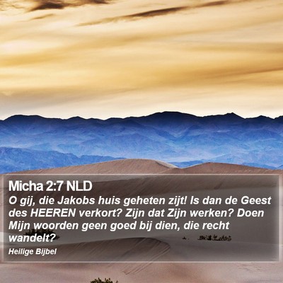 Micha 2:7 NLD Bible Verse Image