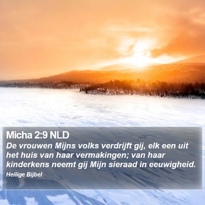 Micha 2:9 NLD Bible Verse Image