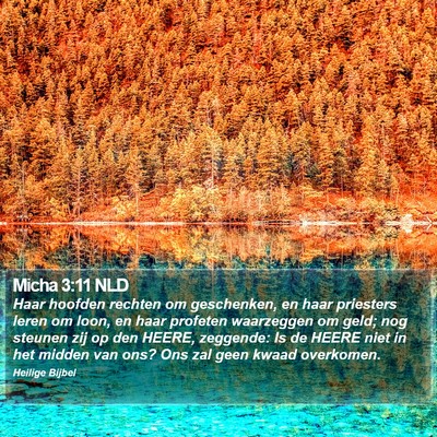 Micha 3:11 NLD Bible Verse Image