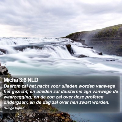Micha 3:6 NLD Bible Verse Image