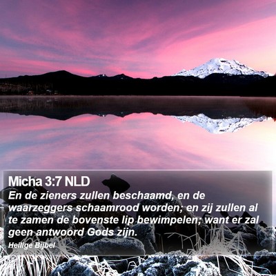 Micha 3:7 NLD Bible Verse Image