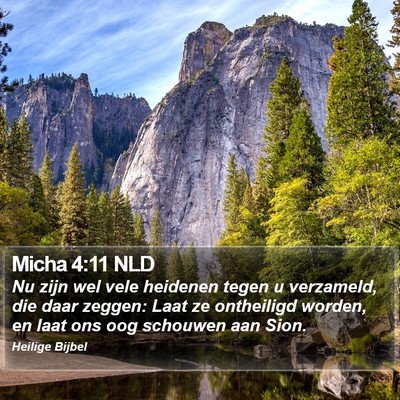 Micha 4:11 NLD Bible Verse Image
