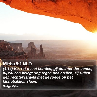 Micha 5:1 NLD Bible Verse Image
