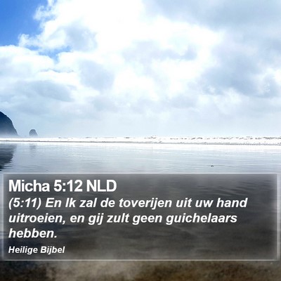Micha 5:12 NLD Bible Verse Image