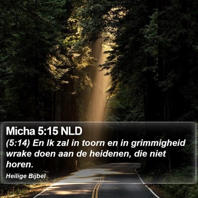 Micha 5:15 NLD Bible Verse Image