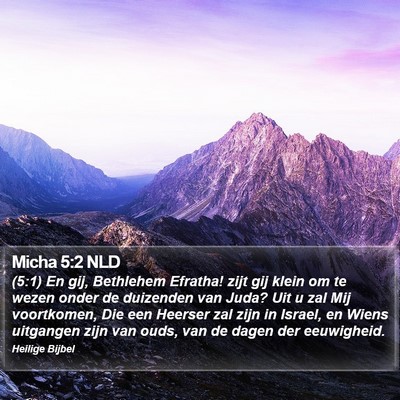 Micha 5:2 NLD Bible Verse Image