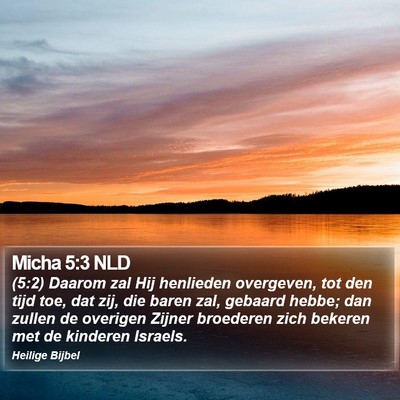 Micha 5:3 NLD Bible Verse Image