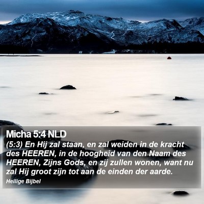 Micha 5:4 NLD Bible Verse Image