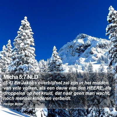 Micha 5:7 NLD Bible Verse Image