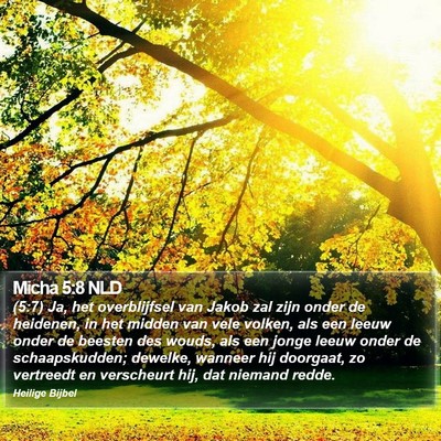Micha 5:8 NLD Bible Verse Image