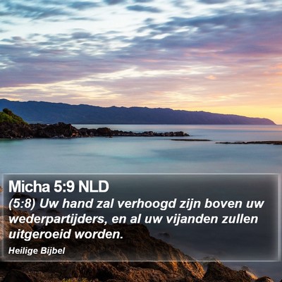 Micha 5:9 NLD Bible Verse Image