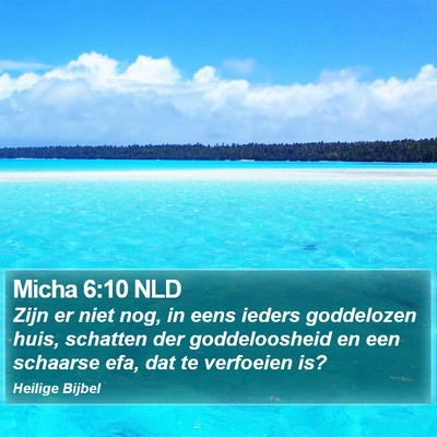 Micha 6:10 NLD Bible Verse Image