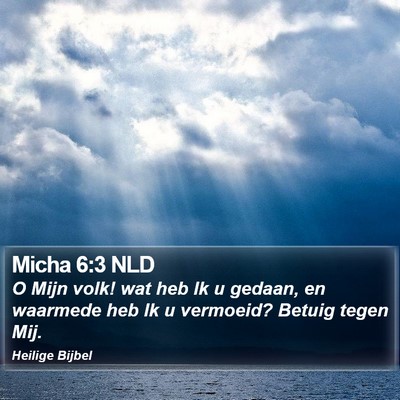Micha 6:3 NLD Bible Verse Image
