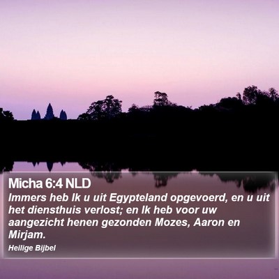 Micha 6:4 NLD Bible Verse Image