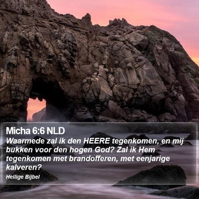 Micha 6:6 NLD Bible Verse Image