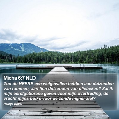 Micha 6:7 NLD Bible Verse Image