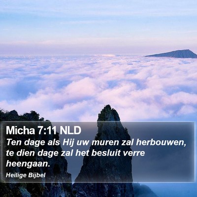 Micha 7:11 NLD Bible Verse Image