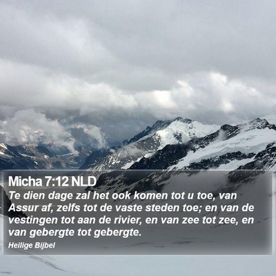 Micha 7:12 NLD Bible Verse Image