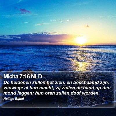 Micha 7:16 NLD Bible Verse Image