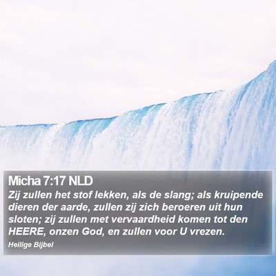 Micha 7:17 NLD Bible Verse Image