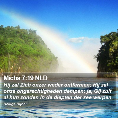 Micha 7:19 NLD Bible Verse Image