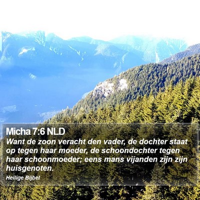 Micha 7:6 NLD Bible Verse Image