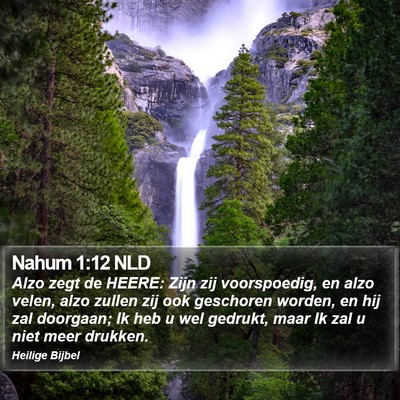 Nahum 1:12 NLD Bible Verse Image