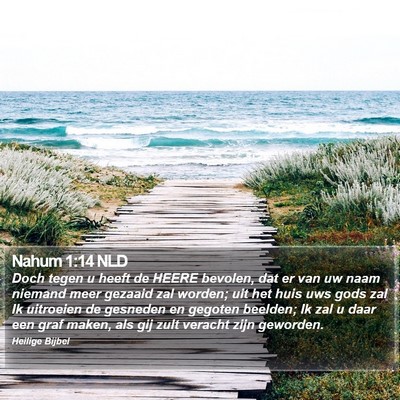 Nahum 1:14 NLD Bible Verse Image